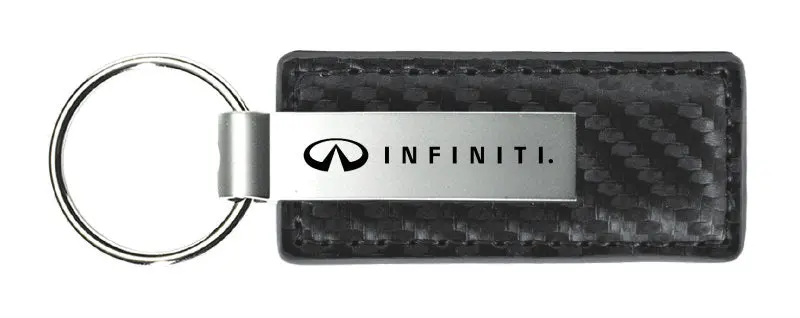 Infiniti Carbon Fiber Leather Keychain 2
