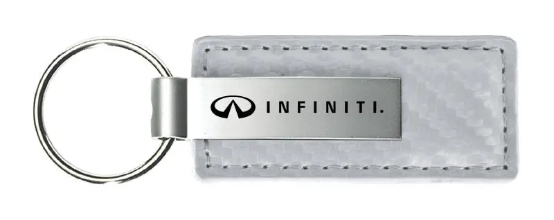 Infiniti Carbon Fiber Leather Keychain 4