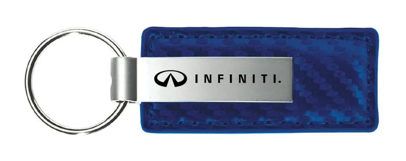 Infiniti Carbon Fiber Leather Keychain 5