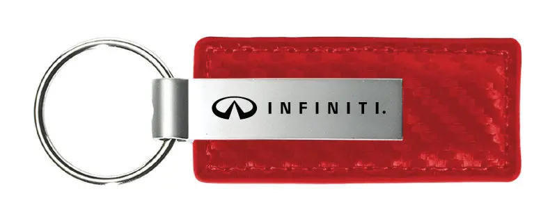 Infiniti Carbon Fiber Leather Keychain 6