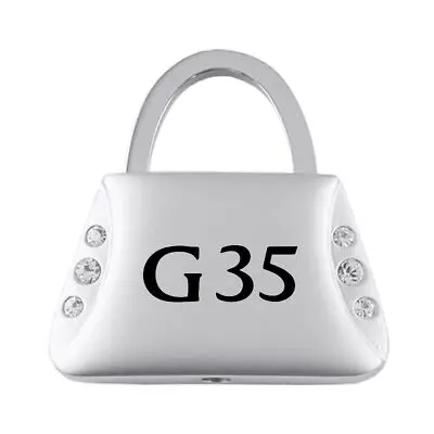 Infiniti G35 Jeweled Purse Shape Key Ring (Silver) 1