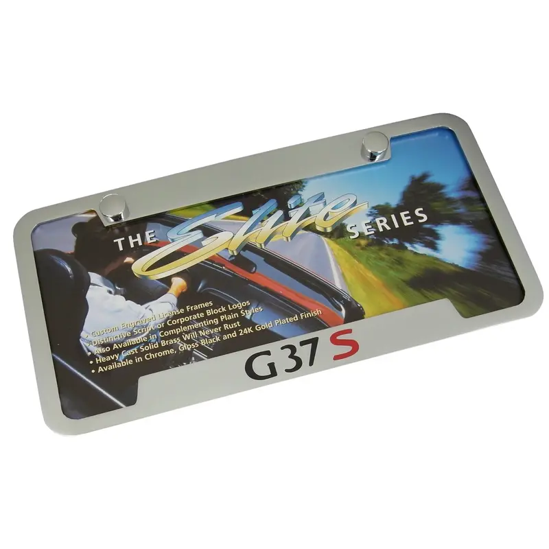 Infiniti G37 S License Plate Frame (Chrome) 1