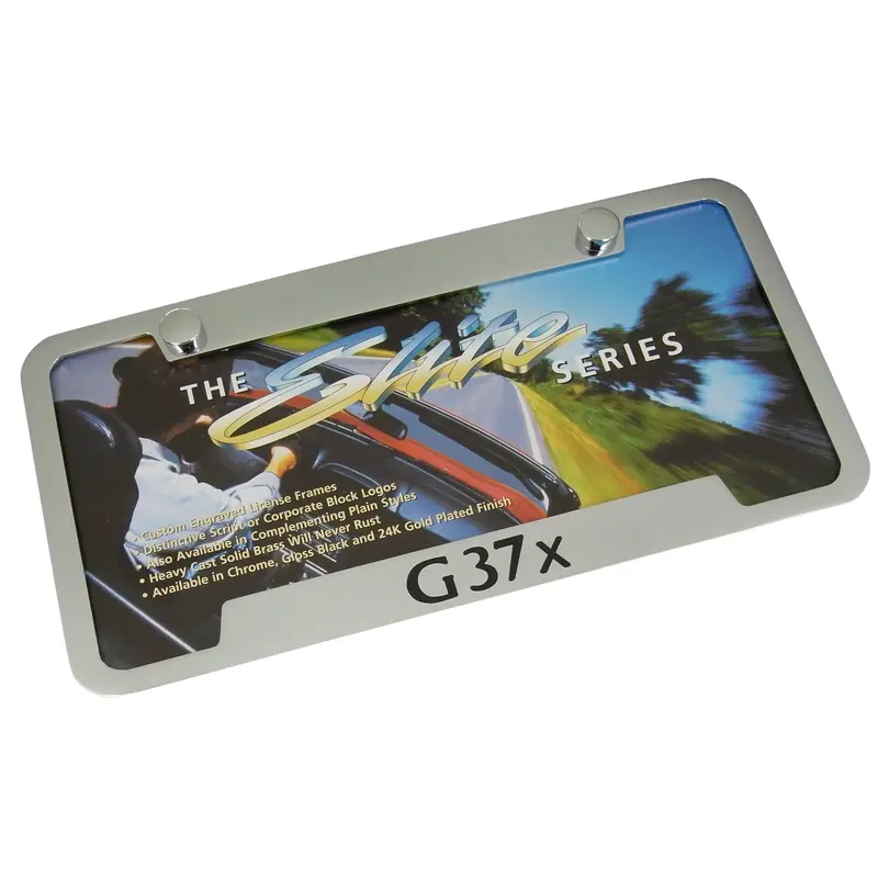 Infiniti G37x License Plate Frame (Chrome) 1