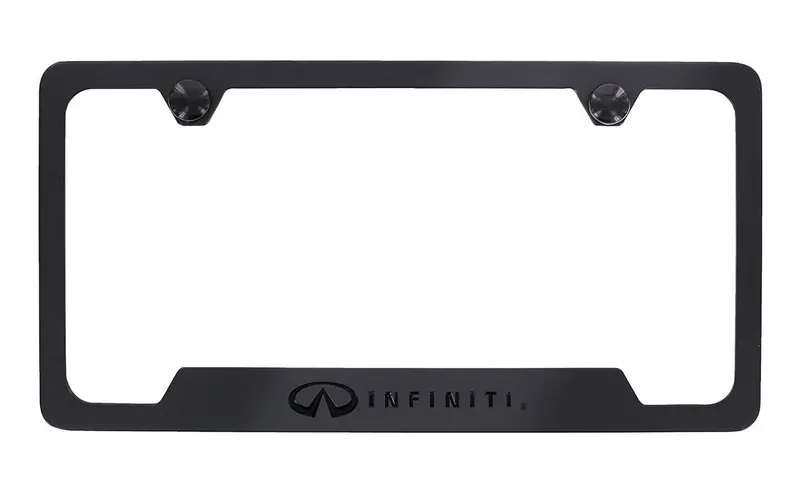 Infiniti License Plate Frame (Matte Black) 1