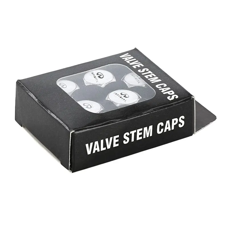 Infiniti Logo Tire Valve Caps Set (Chrome) 2