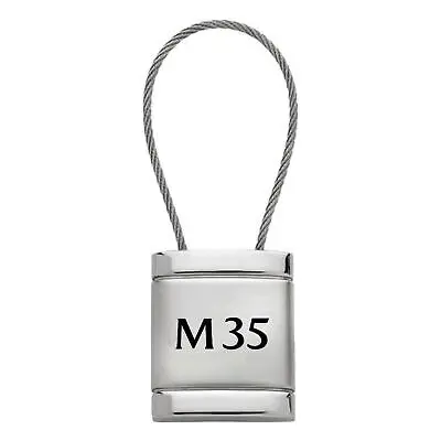 Infiniti M35 Satin Chrome Cable Key Ring (Silver) 1