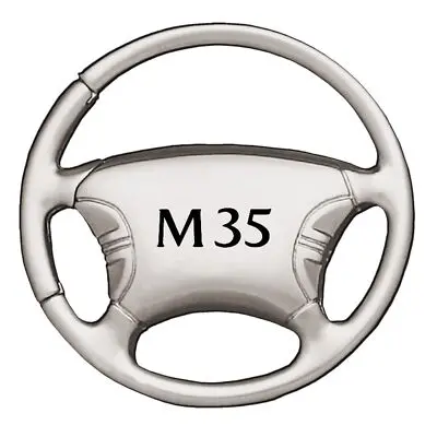 Infiniti M35 Steering Wheel Key Chain (Silver) 1