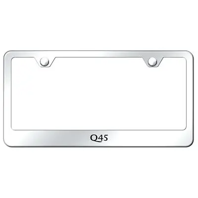 Infiniti Q45 Laser Etched Logo Stainless Steel License Plate Frame (Chrome) 1