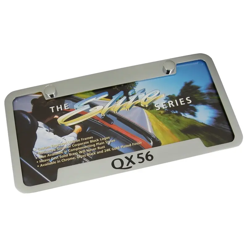 Infiniti Qx56 License Plate Frame (Chrome) 1