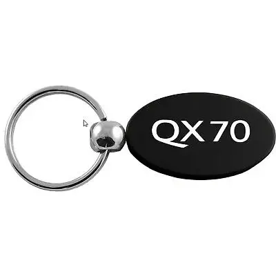 Infiniti Qx70 Oval Key Ring (Black) 1