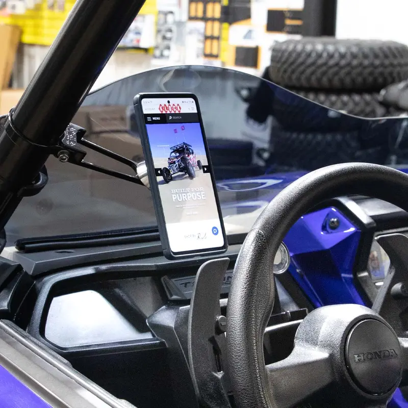Iomounts® Offset Roll Cage Magnetic Utv Phone Mount 3