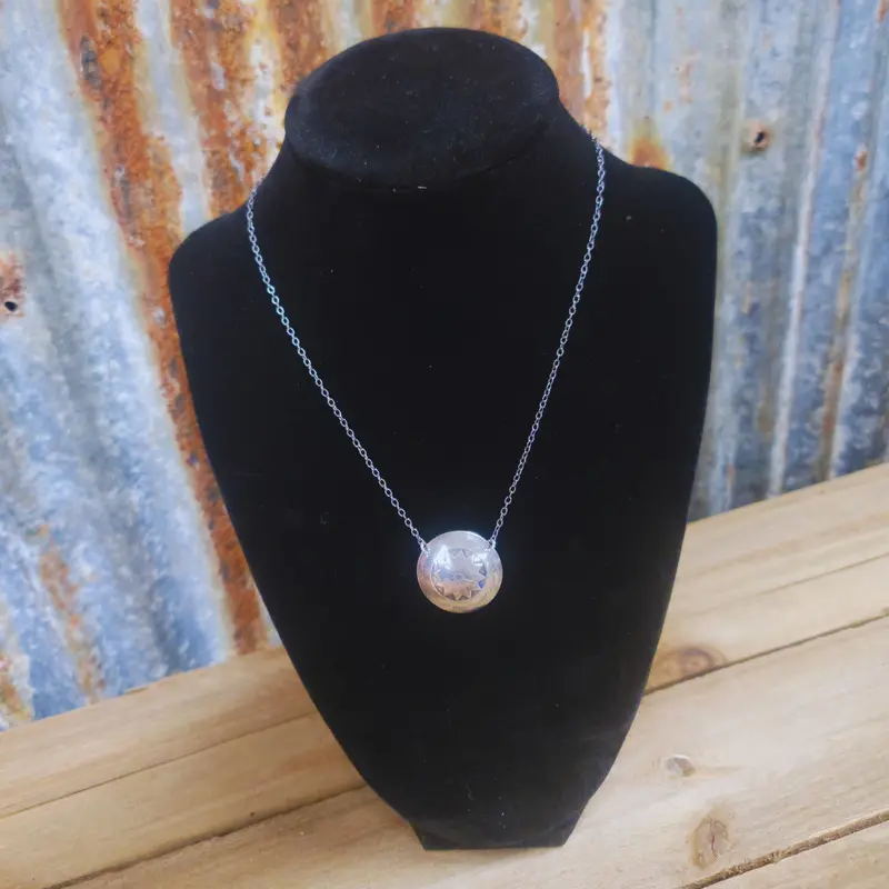 Jackie 17" Genuine Silver Necklace 1