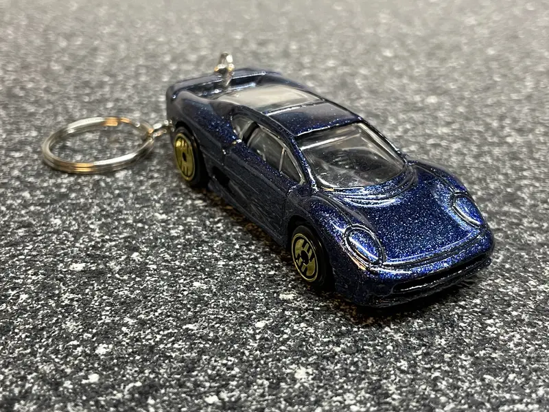 Jaguar Xj220 Custom Keychain Matchbox Hot Wheels Car 1