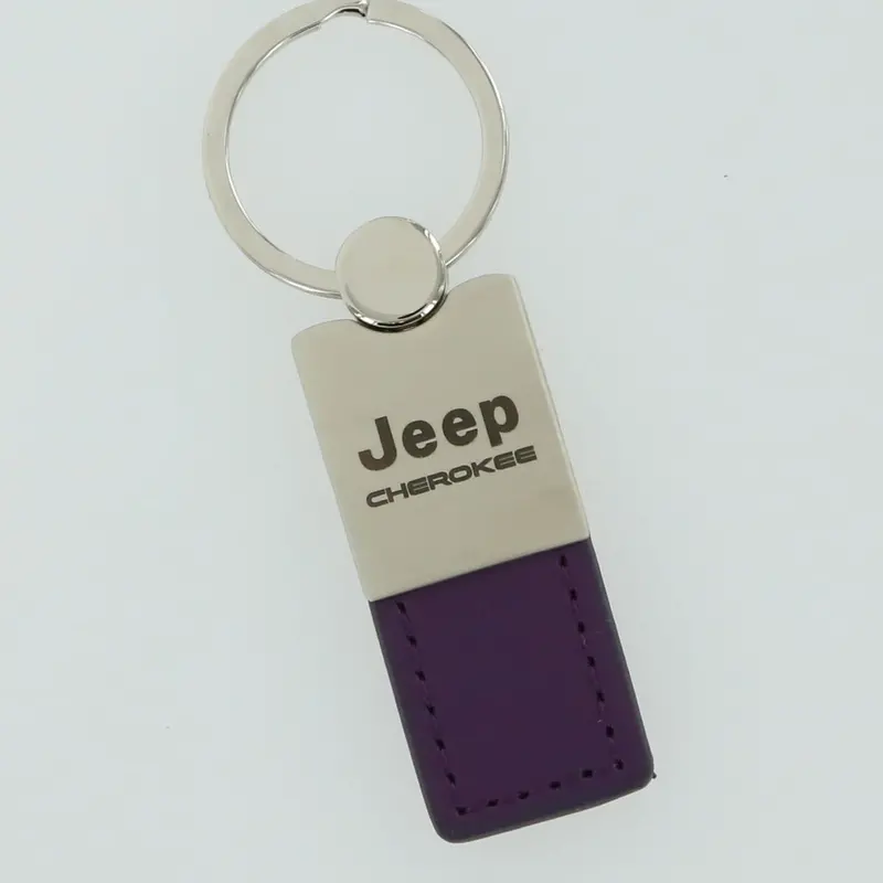 Jeep Cherokee Leather Key Ring 2