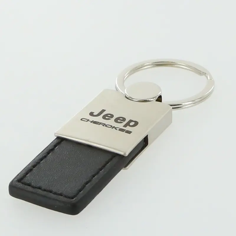 Jeep Cherokee Leather Key Ring 3
