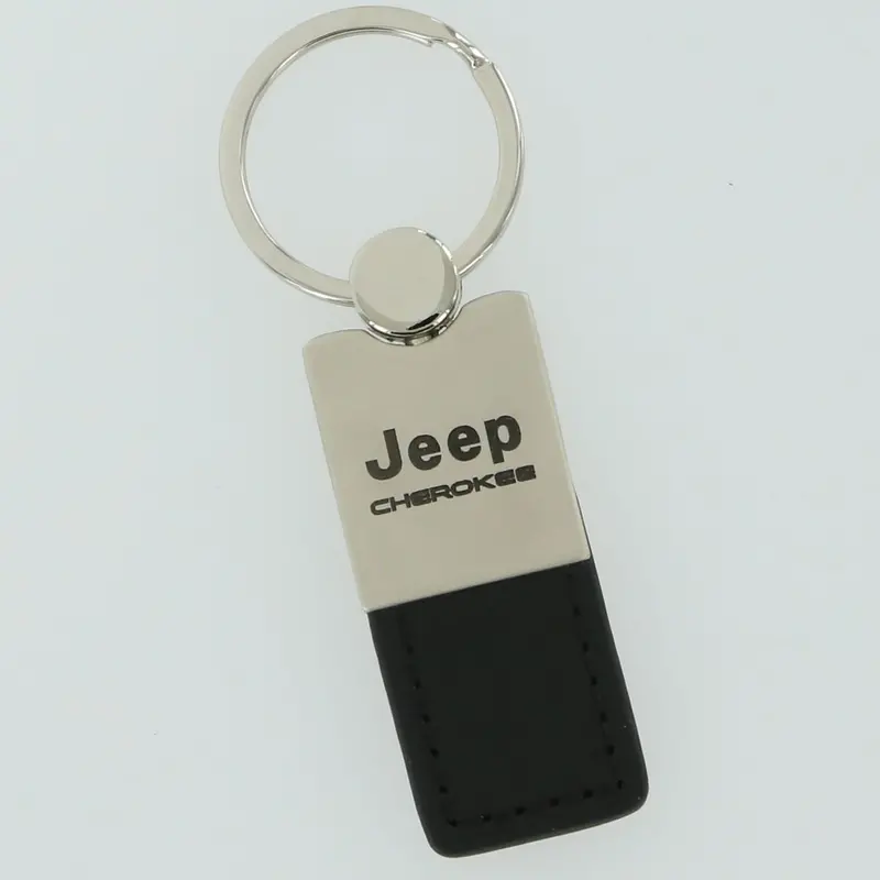 Jeep Cherokee Leather Key Ring 4