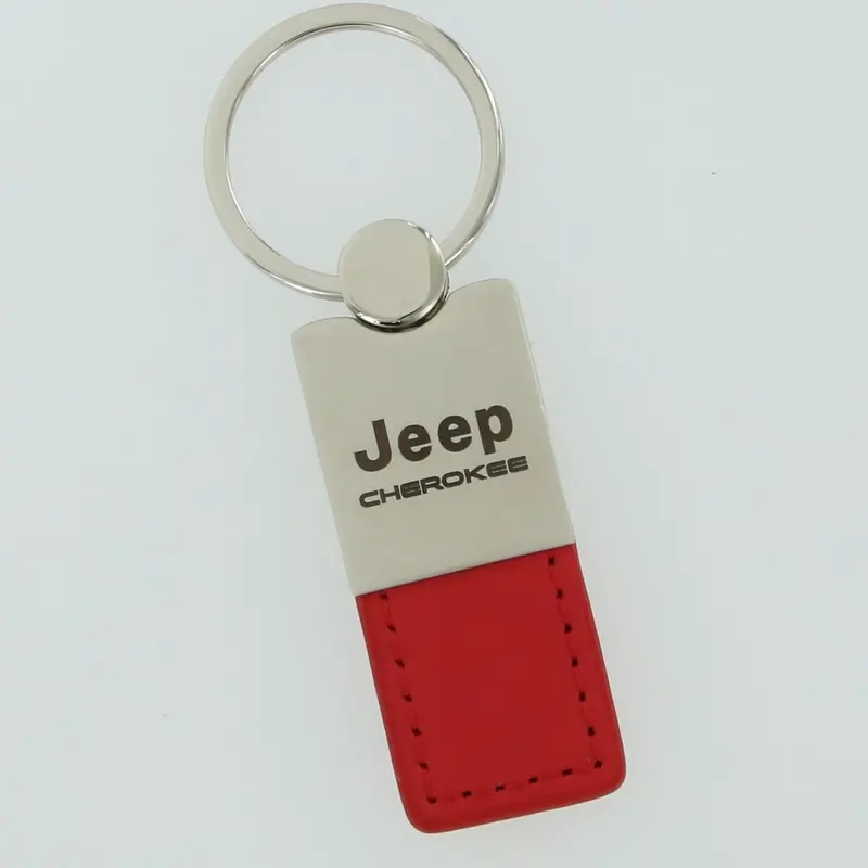 Jeep Cherokee Leather Key Ring 4
