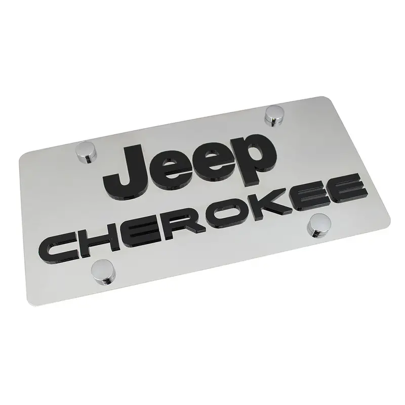 Jeep Cherokee License Plate (Chrome) 1