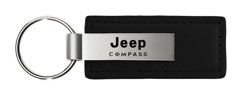 Jeep Compass Leather Keychain (Black) 1