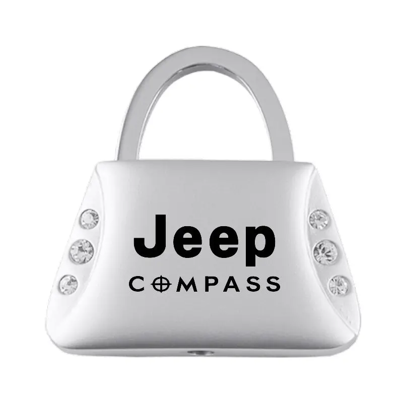 Jeep Compass Purse Shape Keychain (Chrome) 1