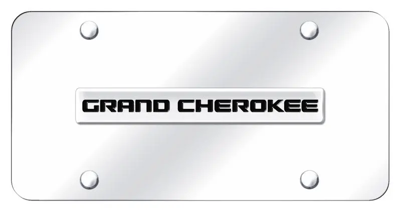 Jeep Grand Cherokee Badge License Plate (Chrome) 1