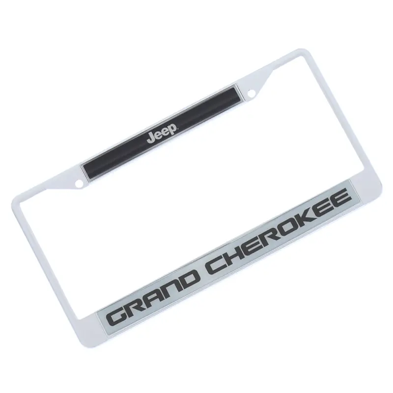 Jeep Grand Cherokee License Plate Frame (Silver) 1