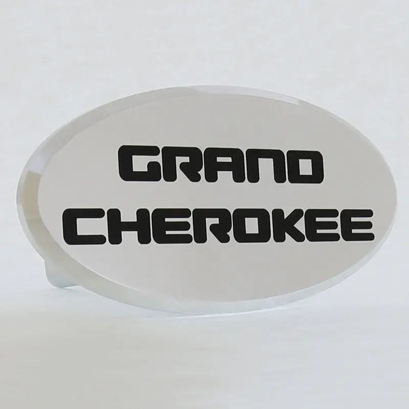 Jeep Grand Cherokee Oval Hitch Cover (Chrome) 1