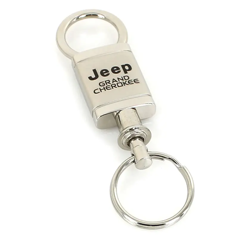 Jeep Grand Cherokee Satin Valet Keychain (Chrome) 1