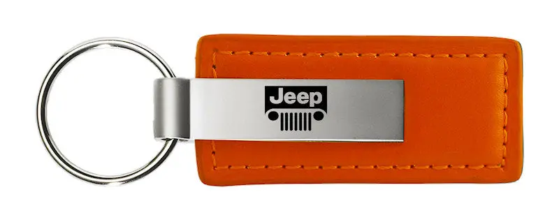 Jeep Grill Leather Keychain 2