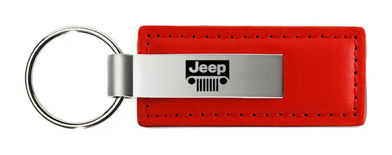 Jeep Grill Leather Keychain 3