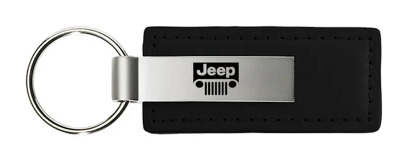 Jeep Grill Leather Keychain 4