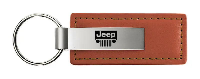 Jeep Grill Leather Keychain 4