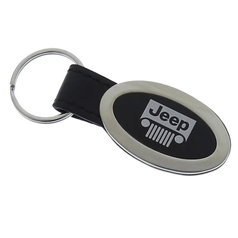 Jeep Grill Oval Key Chain (Black) 2