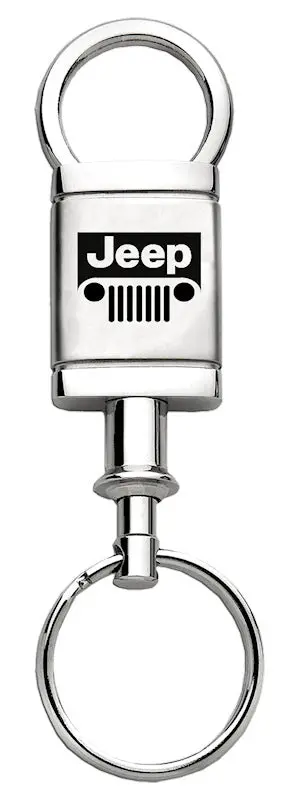 Jeep Grille Satin Valet Keychain (Chrome) 1