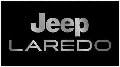Jeep Laredo Lazer-Tag Acrylic License Plate (Black) 1