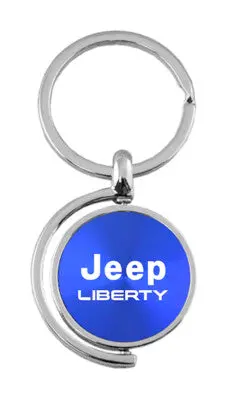 Jeep Liberty Spinner Key Ring (Blue) 1