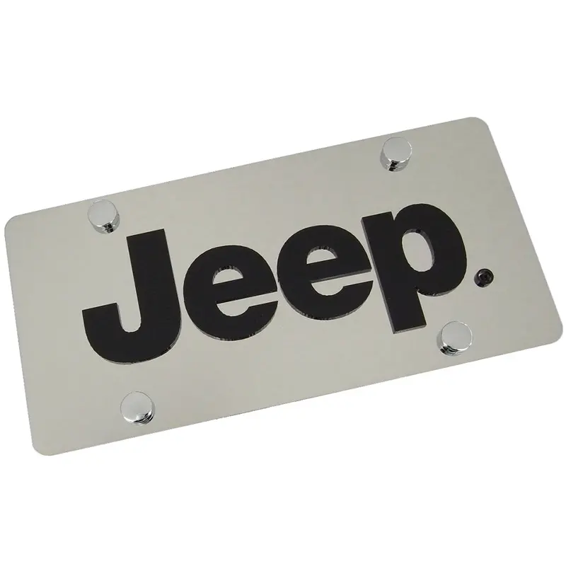 Jeep License Plate (Chrome) 1