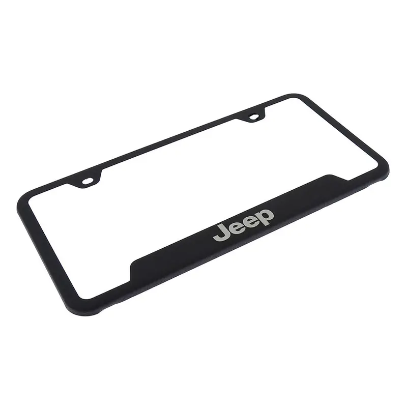 Jeep License Plate Frame (Matte Black) 2