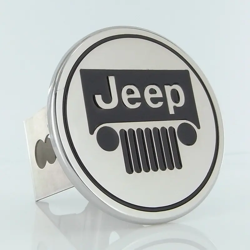 Jeep Logo Hitch Cover (Chrome) 1