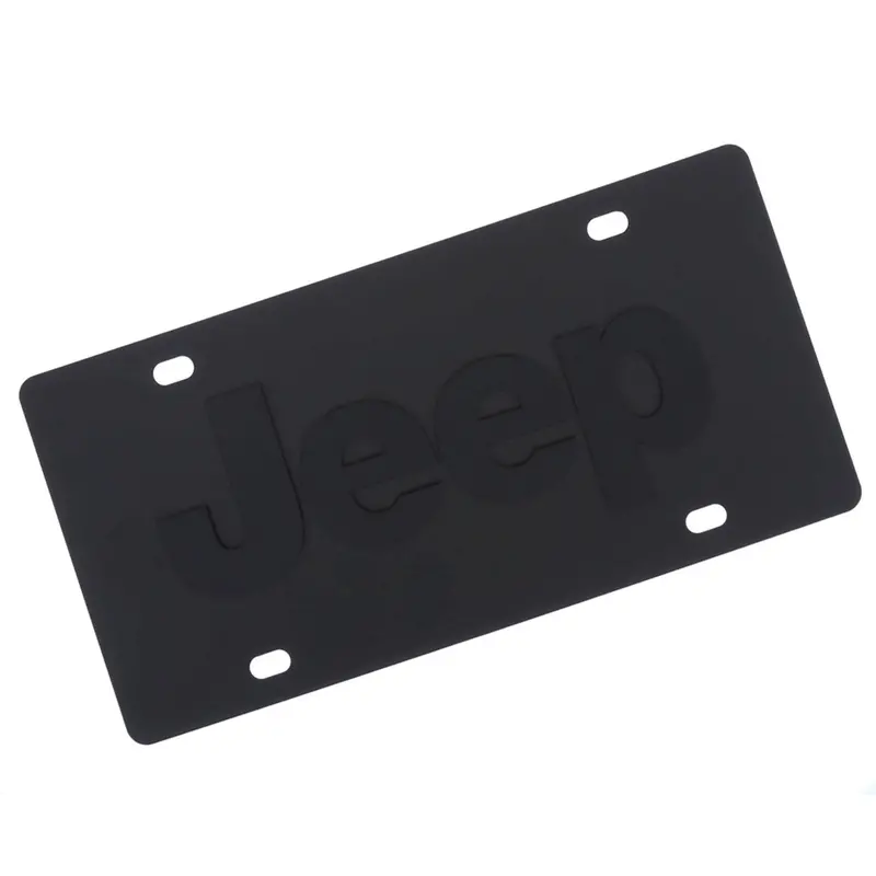 Jeep Logo License Plate (Carbon Black) 1