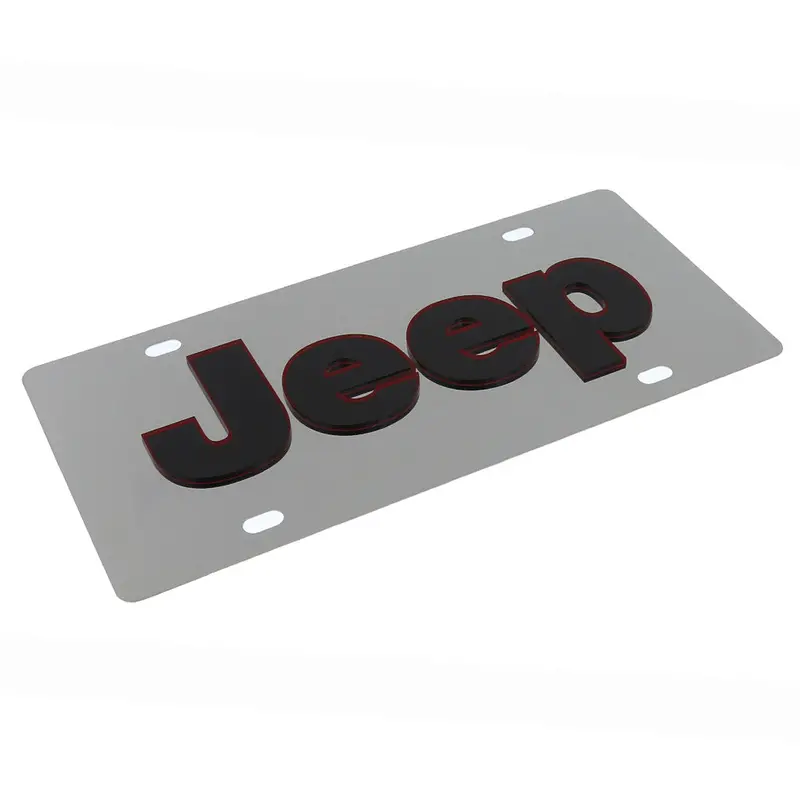 Jeep Logo License Plate (Chrome) 2