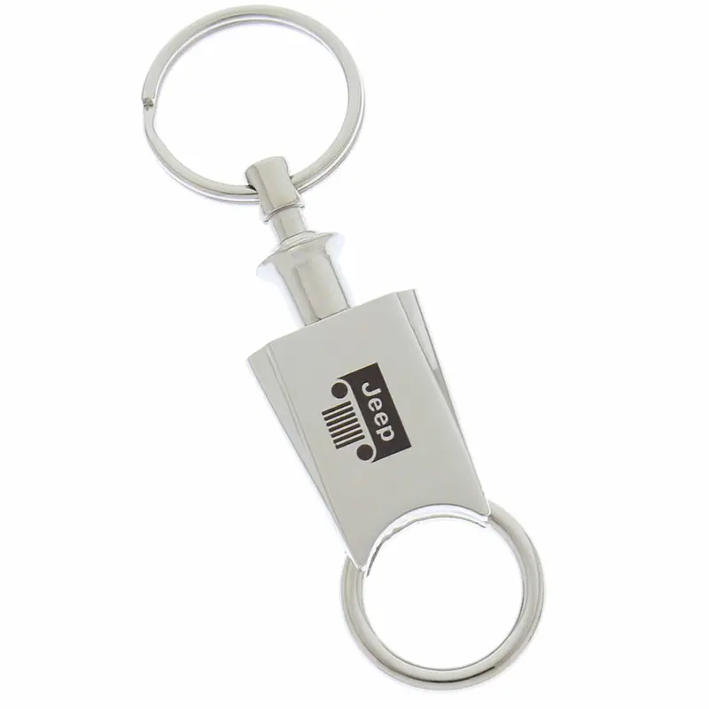 Jeep Logo Pull Apart Key Chain (Chrome) 1