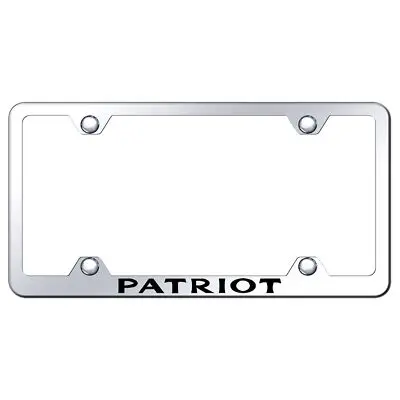 Jeep Patriot Laser Etched Logo Wide Body License Plate Frame (Chrome) 1