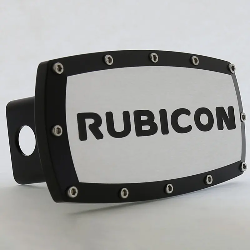 Jeep Rubicon Hitch Cover (Black) 1