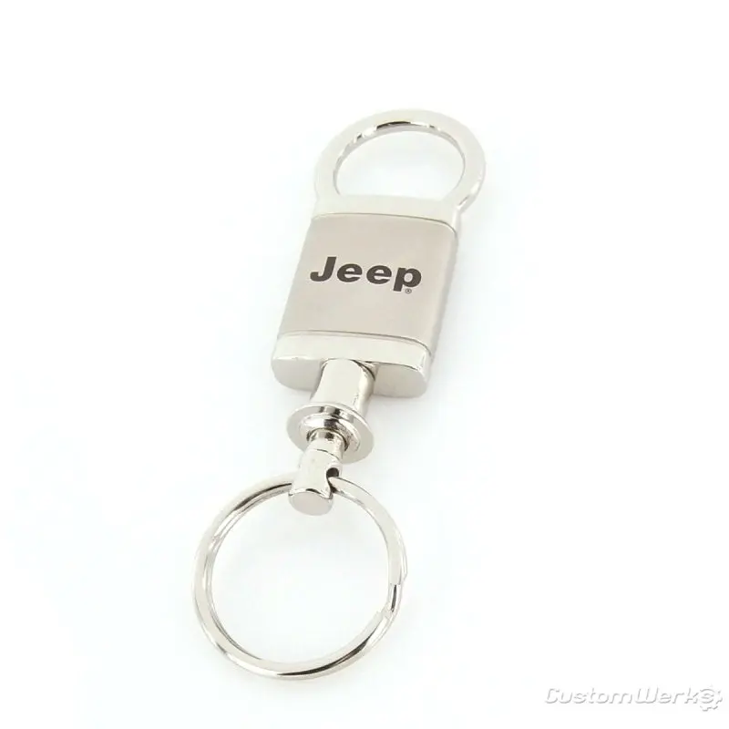 Jeep Satin Valet Keychain (Chrome) 1