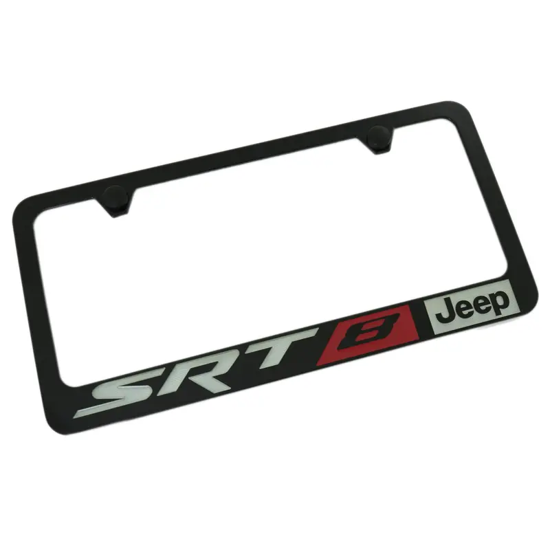 Jeep Srt8 License Plate Frame (Black) 1