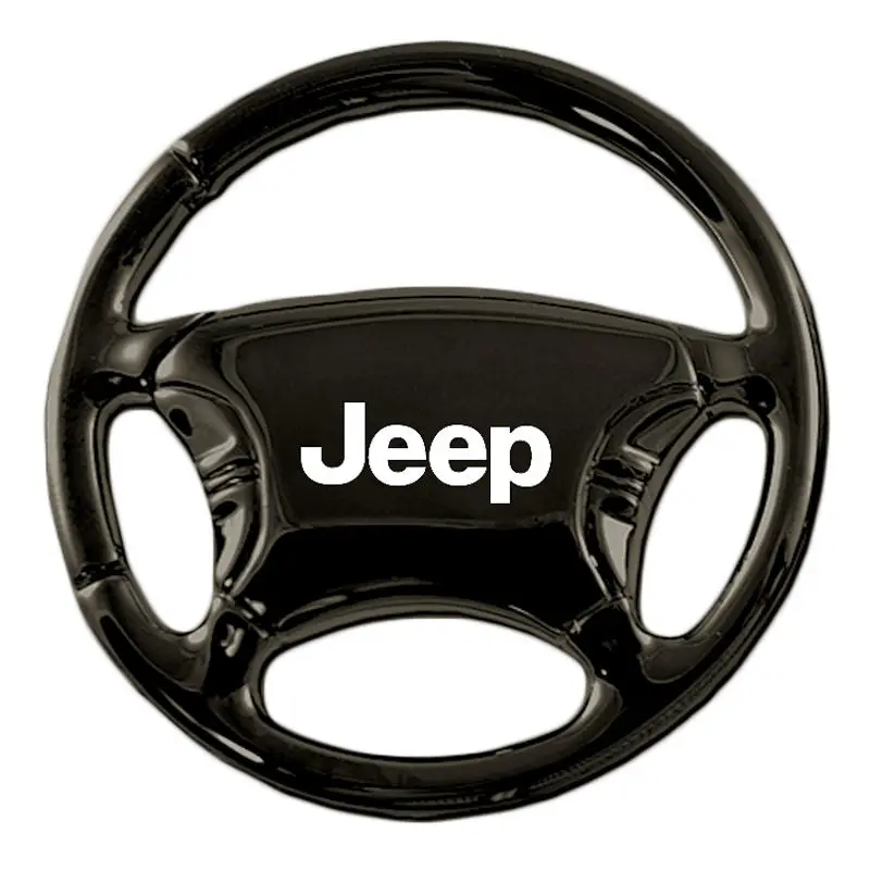 Jeep Steering Wheel Key Ring (Black) 1