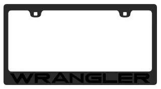 Jeep Wrangler License Plate Frame (Black) 1
