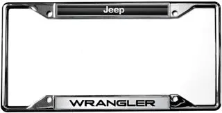 Jeep Wrangler License Plate Frame (Black) 1