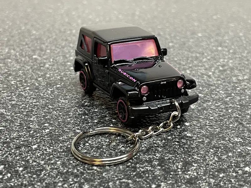 Jeep Wrangler Rubicon Keychain Diecast Car Matchbox Hot Wheels 1